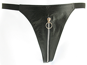 Women’s Leather G Sting With Zipper