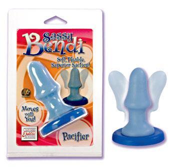 Sassy Bendi 4" Pacifier Blue